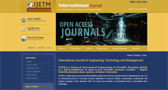 Desktop Screenshot of ijetm.org