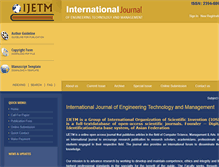 Tablet Screenshot of ijetm.org
